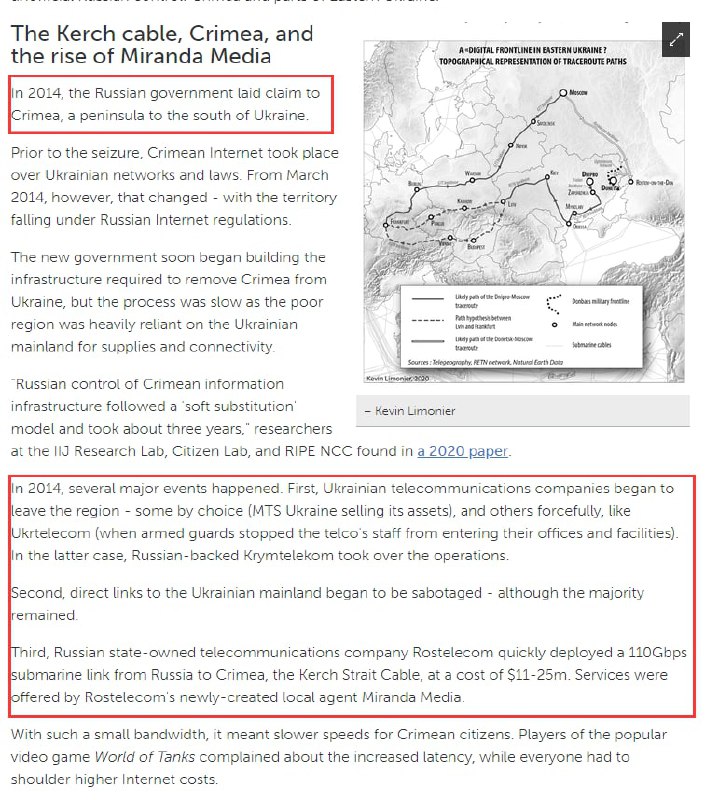 俄罗斯如何接管克里米亚和乌克兰东部的互联网？2014 年发生了什么，以及当 RuNet 来到乌克兰时会发生什么？