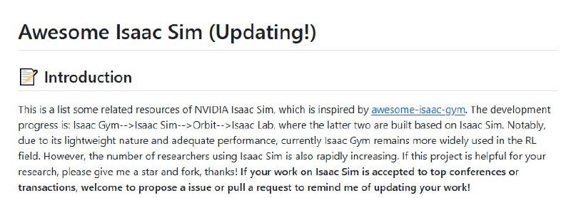awesome-isaac-sim