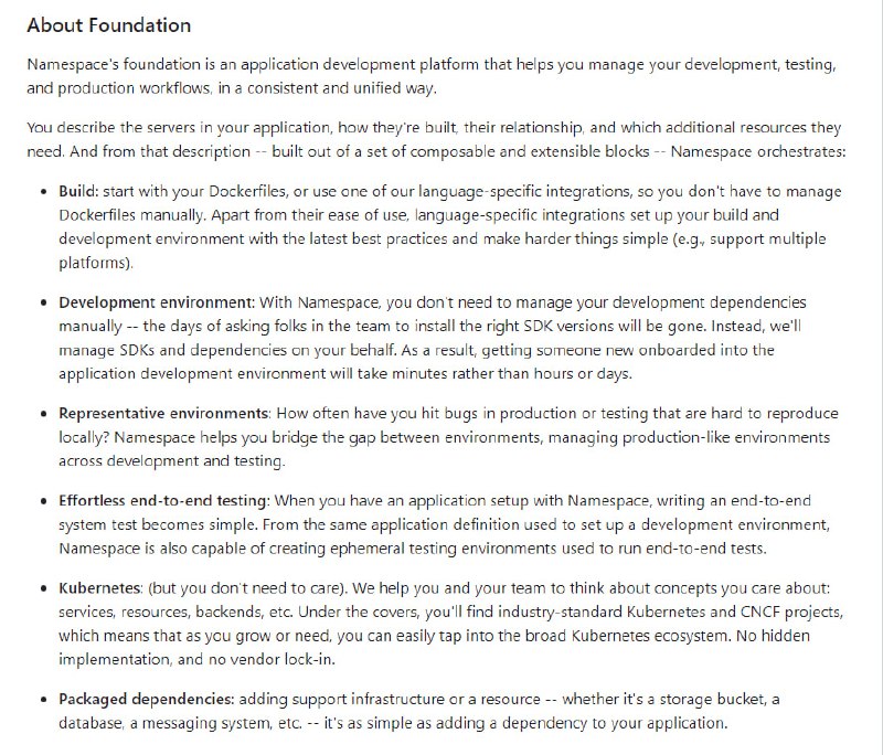 Namespace Foundation
