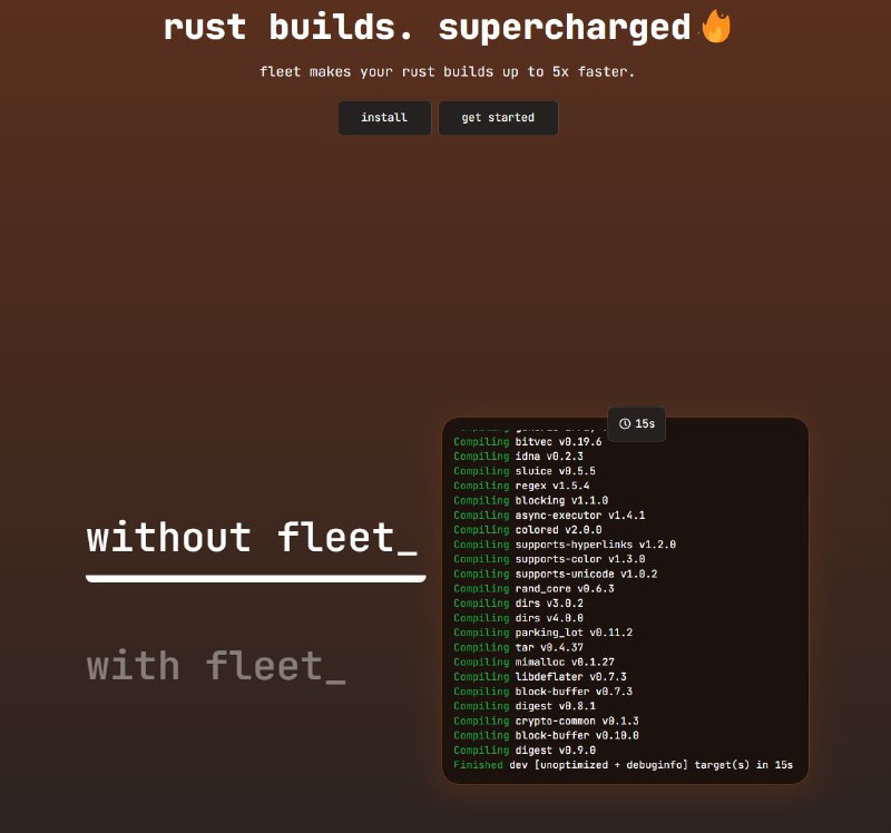 Fleet—— #Rust 的实验性构建 #工具 ，速度提高了5倍