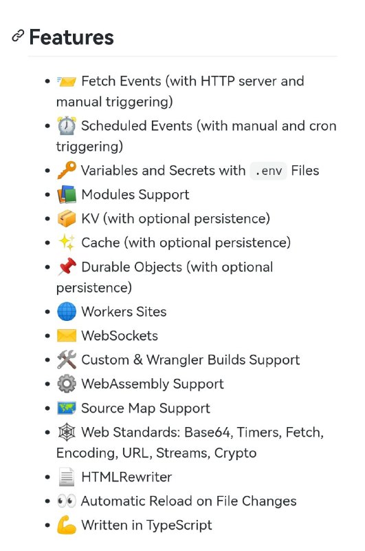 Miniflare – 用于开发和测试 Cloudflare Workers 的本地 #模拟器
