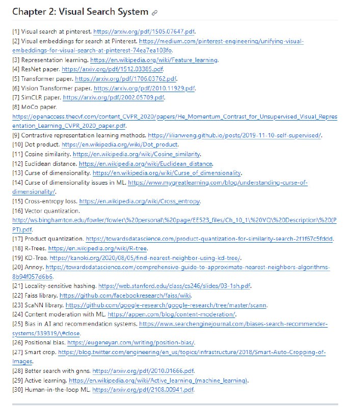 bytebytego总结的系统设计面试参考资料 | link | #面试侧重于后端系统，如视频搜索、视频推荐系统、有害内容检测、广告点击预测等等