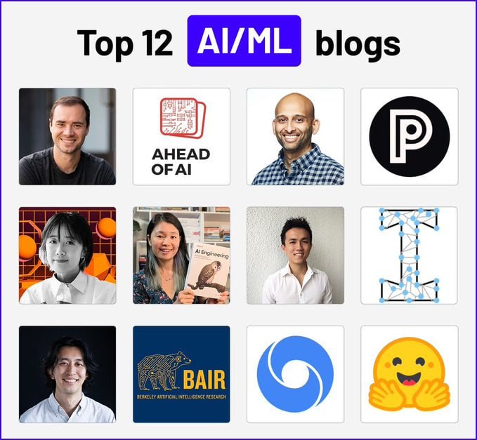 如果你热衷于人工智能和机器学习领域，以下12个顶级博客将为你提供从理论基础、模型训练、AI安全对齐，到实际生产系统设计和最新科研成果的全方位视角