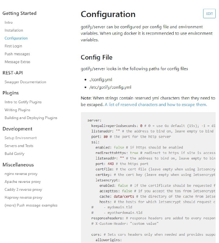 Gotify/server