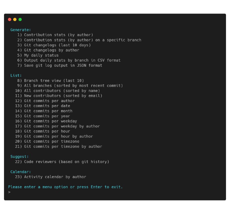 git-quick-stats