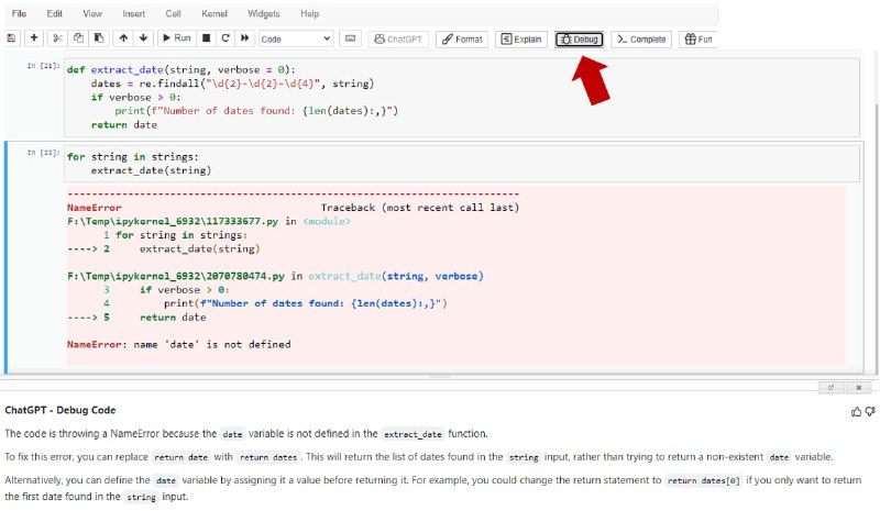 将 ChatGPT 集成到 Jupyter Notebooks 的浏览器插件ChatGPT for Jupyter是一个浏览器扩展，在Jupyter Notebooks和Jupyter Lab中提供各种帮助程序功能，由ChatGPT提供支持主要功能，有 ChatGPT