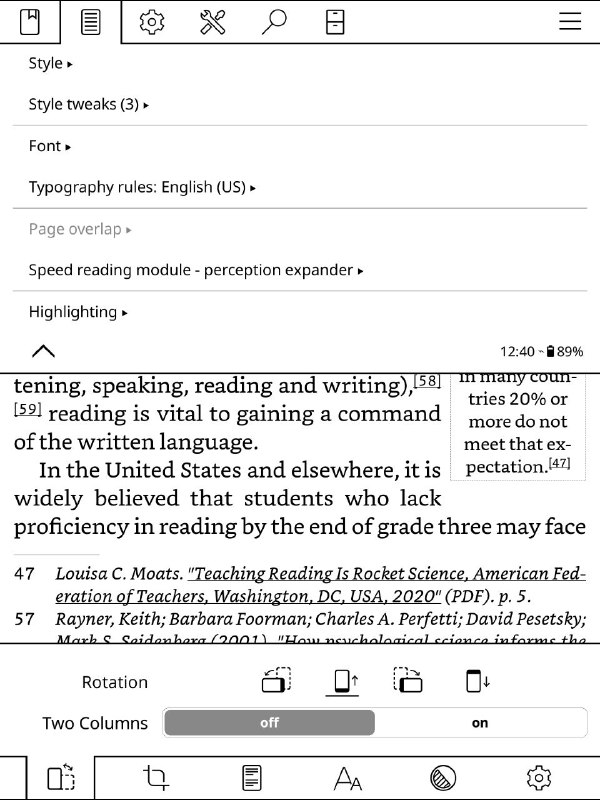 KOReader 是一个好用的开源电子书 #阅读器 ，支持 Android，Cervantes, Kindle, Kobo, PocketBook, remarkable #工具KOReader 是一个好用的开源电子书 #阅读器 ，支持 Android，Cervantes, Kindle, Kobo, PocketBook, remarkable #工具