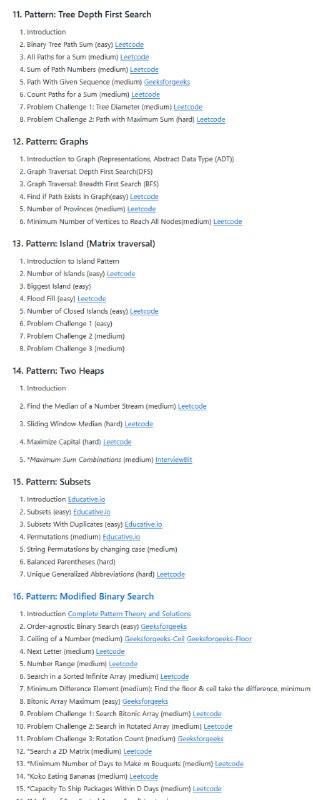 一站式解决面试算法难题涵盖28种经典算法面试模式，系统性强；提供超过100道精选题目及解题思路，实战价值高；代码和解析清晰易懂，适合新手快速上手Coding Interview Patterns | #指南 #算法一站式解决面试算法难题涵盖28种经典算法面试模式，系统性强；提供超过100道精选题目及解题思路，实战价值高；代码和解析清晰易懂，适合新手快速上手Coding Interview Patterns | #指南 #算法