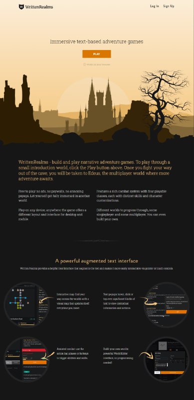 WrittenRealms–一个现代的文本 #游戏 平台