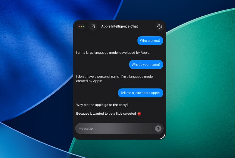 Apple Intelligence Chat