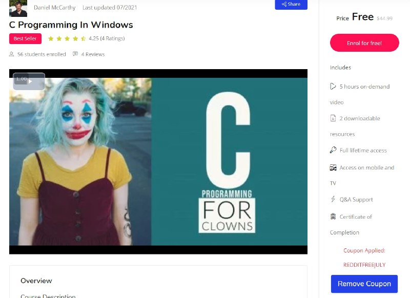 免费学习 C 编程语言教程
