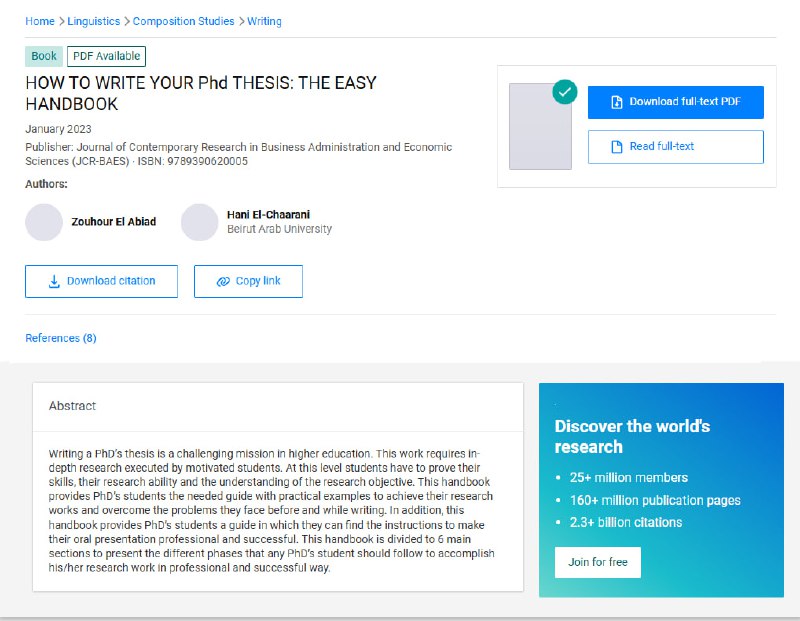 HOW TO WRITE YOUR Phd THESIS