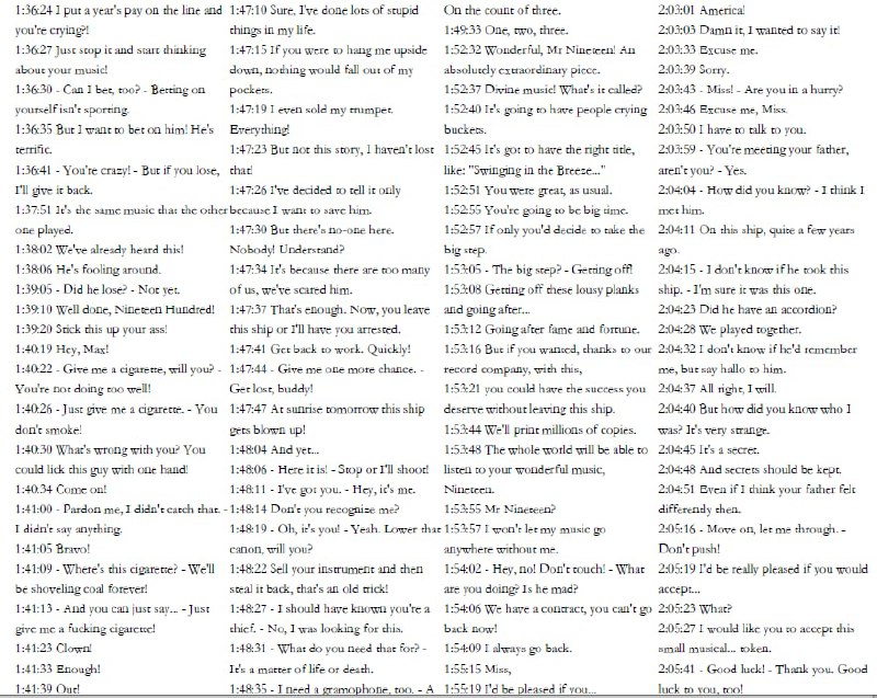 海上钢琴师 #字幕 文件海上钢琴师 #字幕 文件