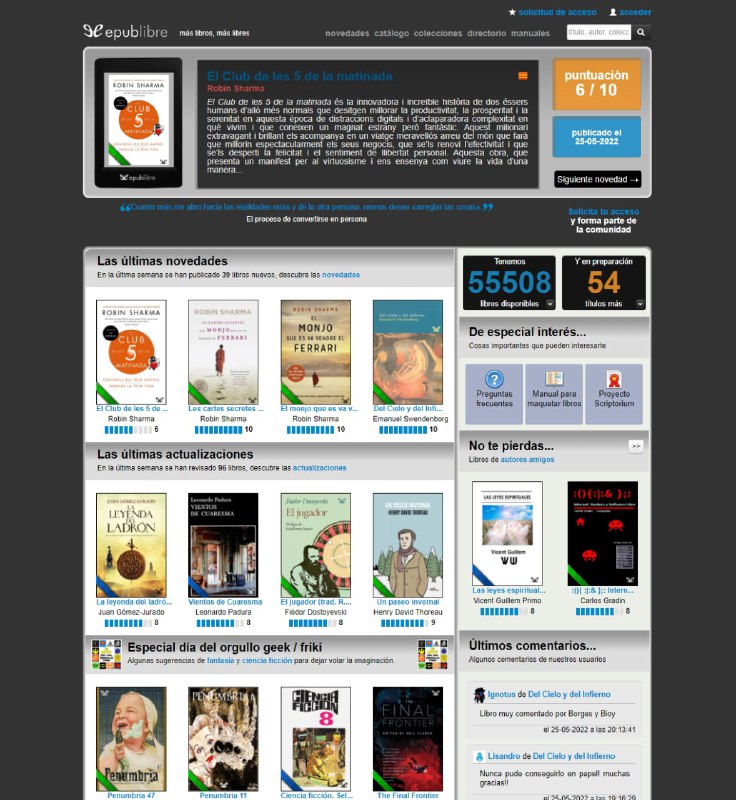 西班牙电子书，格式是epub，下载方式是磁力链除西班牙语外，还有西班牙的其他几种语言和一些欧洲语言书籍epublibre |  #电子书西班牙电子书，格式是epub，下载方式是磁力链除西班牙语外，还有西班牙的其他几种语言和一些欧洲语言书籍epublibre |  #电子书