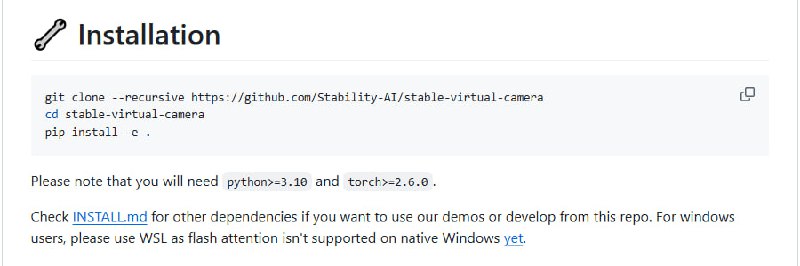 Stable Virtual Camera