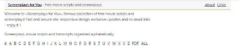 下载 #剧本 的网站1 simplyscripts 2 sfy 3 dailyscript 4 screenplaydb 5 thescriptlab 6 scriptpdf 7 moviescriptsandscreenplays 8 scriptslug 9 scifiscripts（科幻剧本）10 scriptfly下载 #剧本 的网站1 simplyscripts 2 sfy 3 dailyscript 4 screenplaydb 5 thescriptlab 6 scriptpdf 7 moviescriptsandscreenplays 8 scriptslug 9 scifiscripts（科幻剧本）10 scriptfly