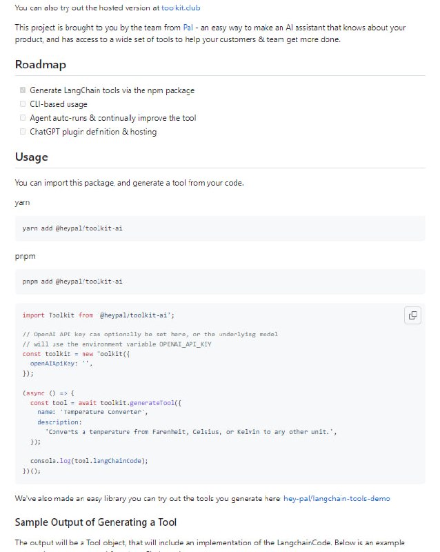 Toolkit AI