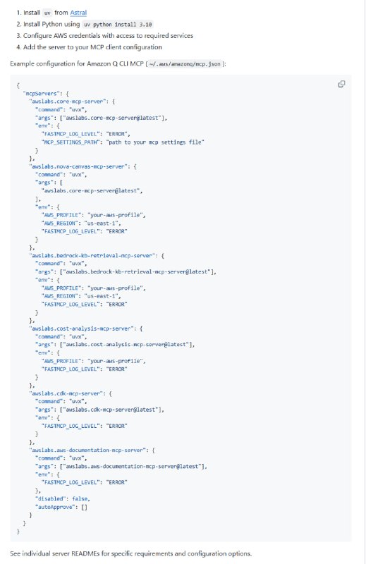 AWS MCP Servers