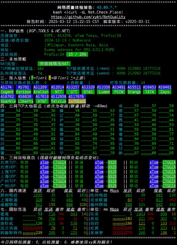一款强大的网络质量检测脚本，能快速诊断网络问题并提供详细报告
