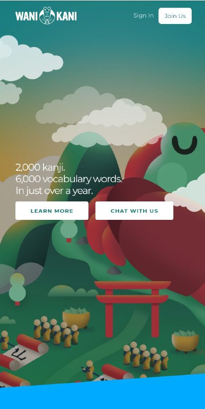 一个汉字学习应用程序WaniKani有助记符来教你网站上的每一个部首、汉字和词汇