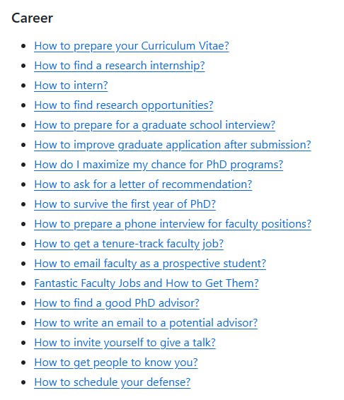 一份面向研究人员的技巧/问题合集一份面向研究人员的技巧/问题合集