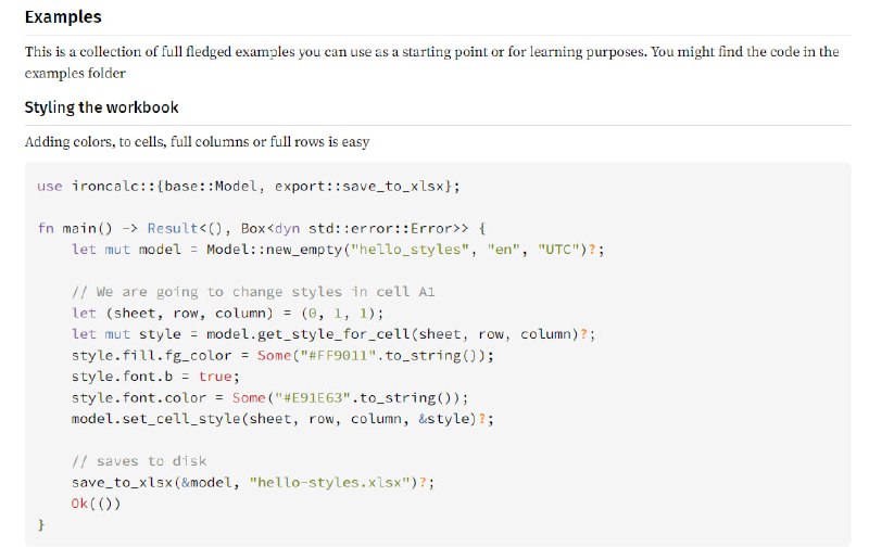 IronCalc