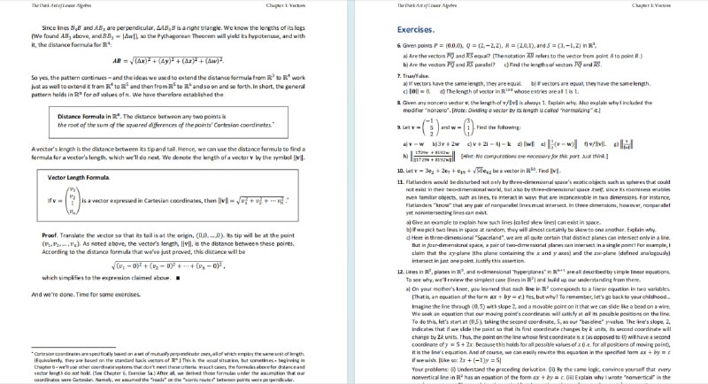 《线性代数的黑暗艺术》（The Dark Art of Linear Algebra） | #电子书 | 以下提到的书籍均可在评论区下载一本出版于2023年4月29日的线性代数书籍，书名看着有点唬人，但对初学者很友好，特别适合作为学习线代的第一本读物