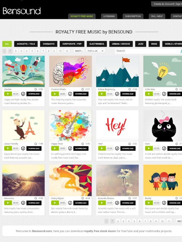 BenSound 网站是由一位法国的作曲家和音乐家 Benjamin TISSOT 创办，他致力于创作音乐已经超过10年以上，作品主要被运用于动画、企业宣传片、广告、纪录片等项目