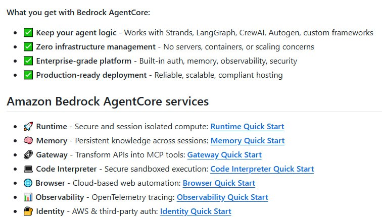 Amazon Bedrock AgentCore Python SDK 助你轻松把本地AI代理快速上线到企业级生产环境，无需操心基础设施