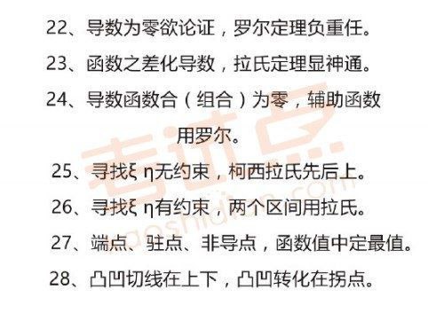#考研 数学知识点顺口溜#考研 数学知识点顺口溜