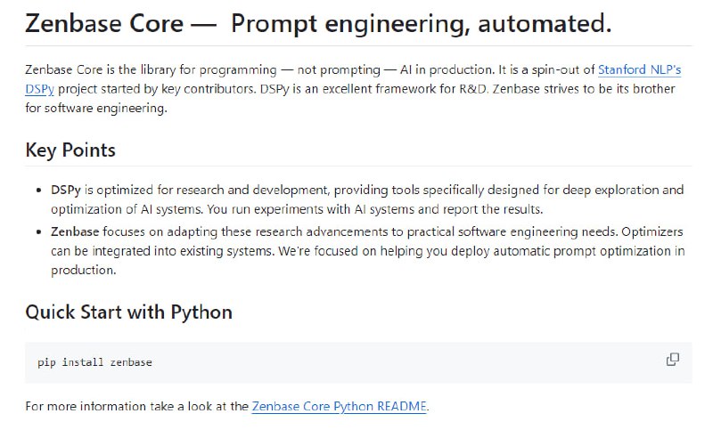 Zenbase Core