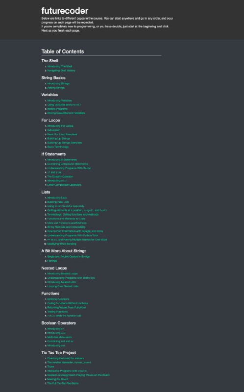 Futurecoder – 免费的在线交互式 #Python 课程Futurecoder – 免费的在线交互式 #Python 课程