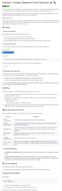 Typesense - 帮助在 Firebase 应用上支持全文搜索