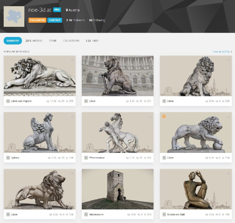 Sketchfab 联合数十家博物馆和机构发布的一个文化遗产开源计划