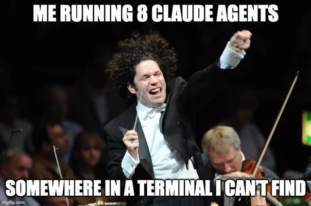 同时指挥8个AI代理，却找不到它们在哪个终端 | 帖子越来越多的开发者开始同时运行多个Claude代理，效率暴增的同时，混乱也在同步暴增