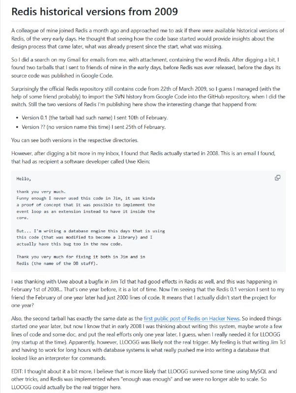 historical-redis-versions