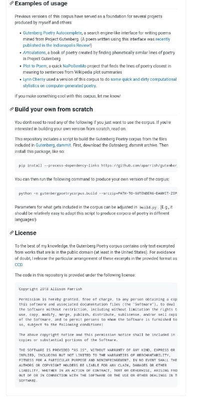 A Gutenberg Poetry Corpus
