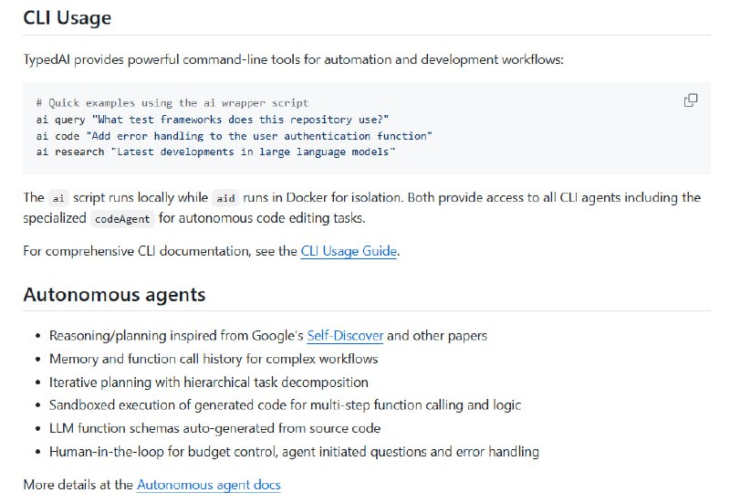 TypeScript 优先的 AI 平台 TypedAI，专为开发者打造全栈智能代理与 LLM 工作流，助力软件开发自动化与创新