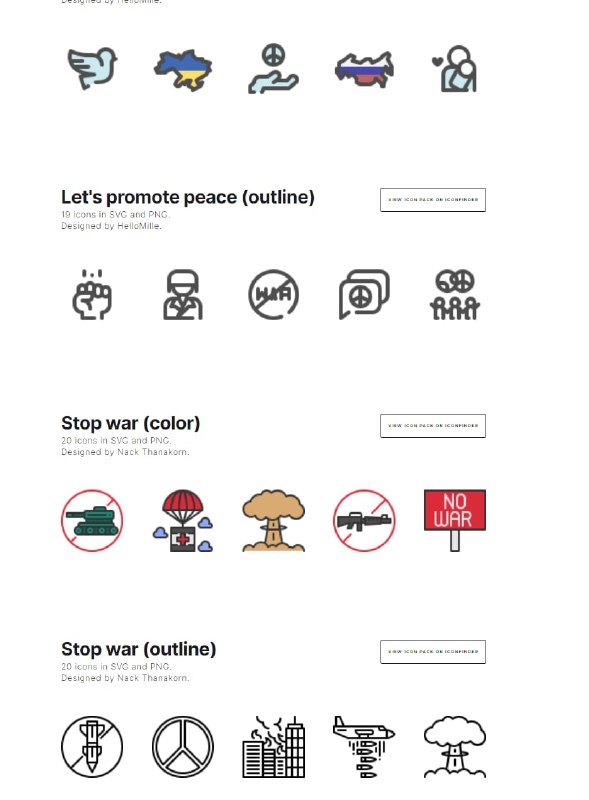 IconFinder 免费乌克兰有关的 #图标 IconFinder 是国外付费的图标下载网站，为了反对战争支持和平将与乌克兰、反战有关的图标供免费下载，数量约 180 个IconFinder 免费乌克兰有关的 #图标 IconFinder 是国外付费的图标下载网站，为了反对战争支持和平将与乌克兰、反战有关的图标供免费下载，数量约 180 个