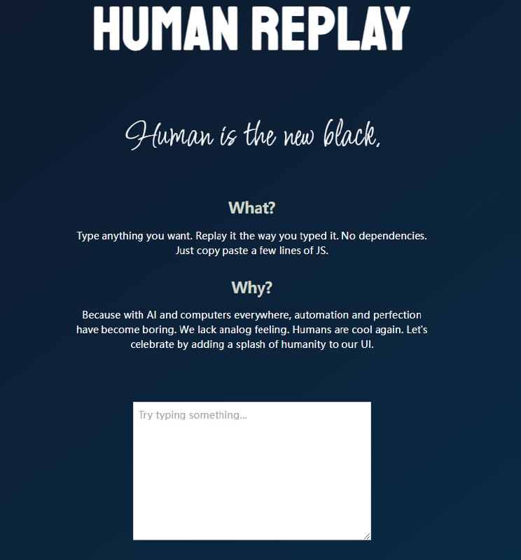 Human Replay