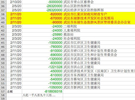 武汉市慈善总会拨付明细武汉市慈善总会拨付明细