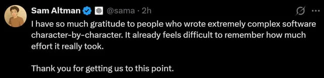 Sam Altman一条推文暴露的真相