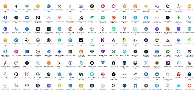 一个收录加密货币LOGO的免费图库，为设计师、开发者提供完整的加密货币图标