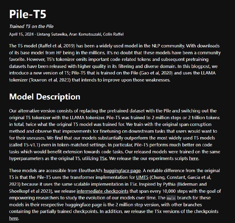 Pile-T5