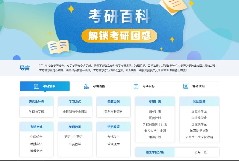 专注于解锁考研困惑的的实用网站，包括