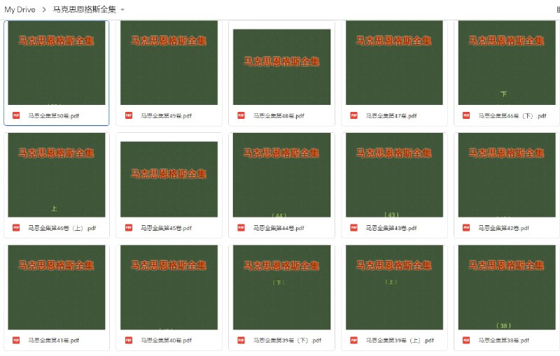 马克思恩格斯全集 #电子书  GD链