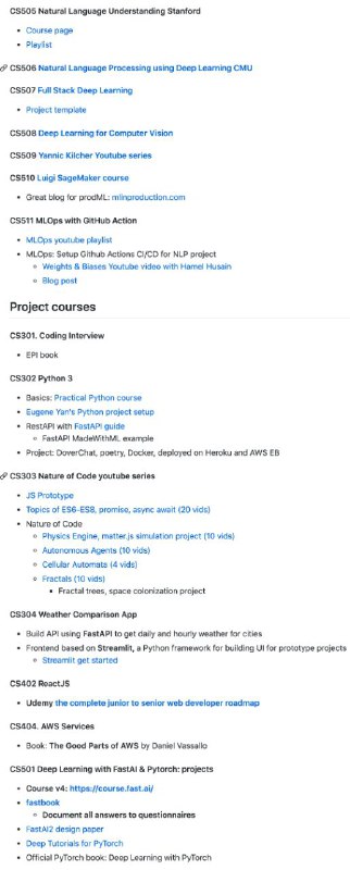 GitHub 上一位拥有物理学背景的软件工程师，为了让自己的 #CS 专业技能得到更好的提升，设计了一整套CS教程