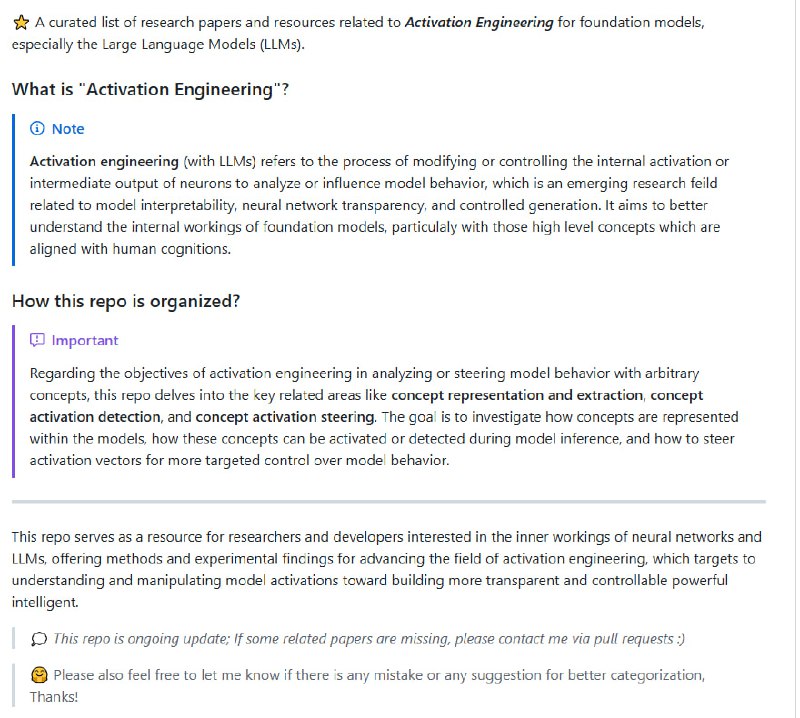 awesome-activation-engineering