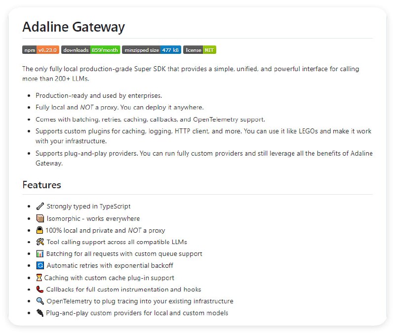 Adaline Gateway