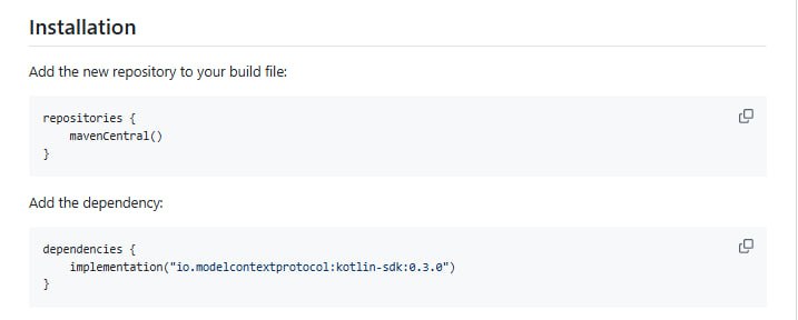 Model Context Protocol Kotlin SDK